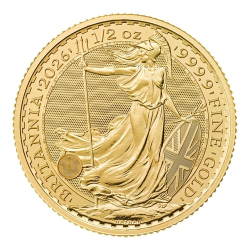 Britannia gold 999 9 - 1/2, oz