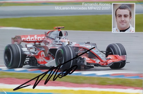 Formel autogramm fernando - formel,