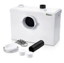 Hebeanlage Sanigo 600W Abwasserpumpe 200L/Min mit Karbonfilter WC Waschbecken