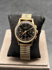 SELTENE HEMA CHRONOGRAPH HERRENUHR, HANDAUFZUG WERK FIXOFLEX ARMBAND - F.2