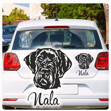 Riesenschnauzer Schnauzer Name Auto Aufkleber Hund Pfoten Sticker A4009 