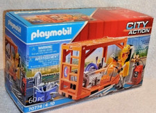 Playmobil 70774 City Action Containerfertigung Cargo Schweißer Spielzeug Set Neu