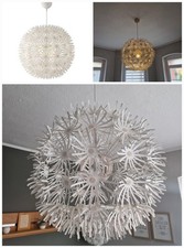 Ikea MASKROS Pusteblume Lampe Deckenlampe Weiss 55cm Hängeleuchte Leuchte 