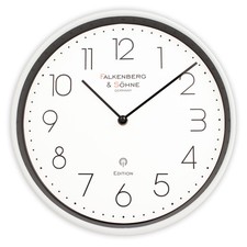 Design Funkwanduhr 30 cm lautlos Japanisches Quarzuhwerk kein Ticken Funkuhr