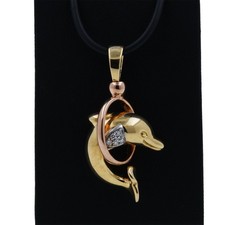 Delfin anhänger 750 gold - 750,