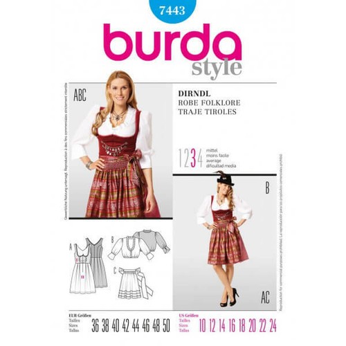 Burda damen drindl - burda,