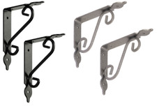 Konsole Set Wandwinkel Regalträger Wandträger Regal Deko Winkel schwarz Eisen