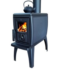 EEK A+ Gusskaminofen Plamen Trenk mit Herdplatte - 8,9kW 