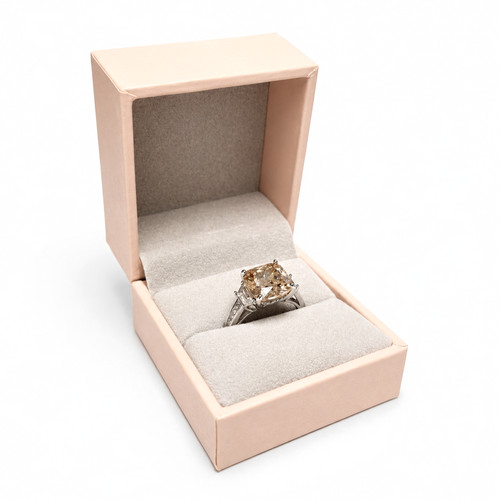 Diamonique zirkonia ring mit - zirkonia,