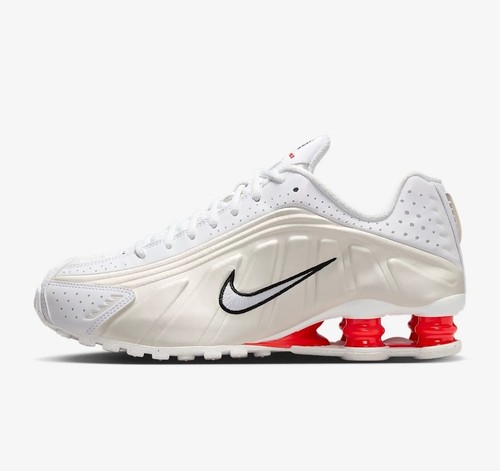Nike shox white picante - nike, red
