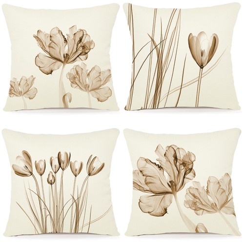 Blumen kissenbezug leinen - blumen,