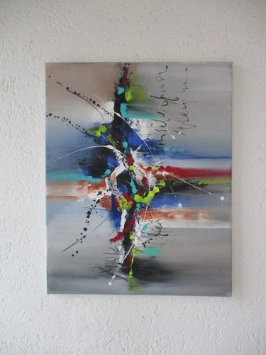 Acryl bild hemisphäre - acryl,