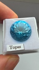 Natürlicher blauer topas - blauer,