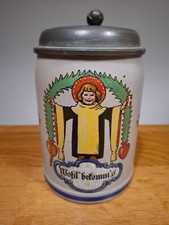 Alter Bierkrug München Münchner Münchener Kindl Wohl Bekomm's Emailliert