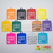 Vogelringe Kunststoff offen - Ø 3,0 mm Kanarien - 12 Ringe - (0,29€/Ring)