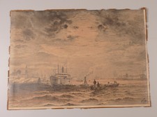 Bleistift Zeichnung Hamburger