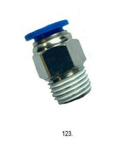 Druckluft Steckverbinder div. Größen Pneumatik gerade Steckverschraubung konisch