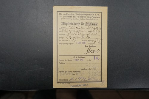 Mitgliedskarte versicherung - mitgliedskarte,