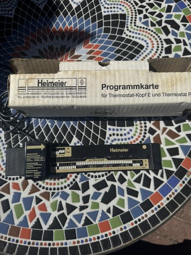 Heimeier programmkarte - heimeier, zu