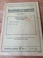 Vintage Kraftfahrzeugbrief Zündapp DE 200,  Zulassung, Bj 1935, 
