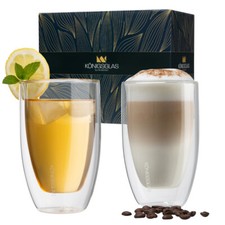 Doppelwandige glas latte - glas,