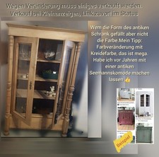 Weichholzschrank Gründerzeit   1,80m x 1,16m incl. Leiste gemessen 