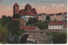 Ansichtskarte Rastenburg in Ostpreußen  1916  Stempel Rhein