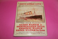 The North German Lloyd, The Four Flyers Retro Blechschild ca. 40 x 30 cm Dampfer