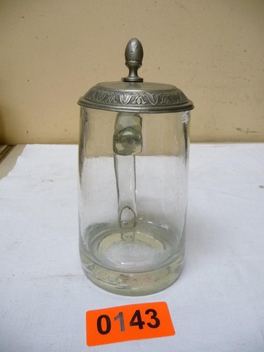 0143 alter glas krug - 0143.,