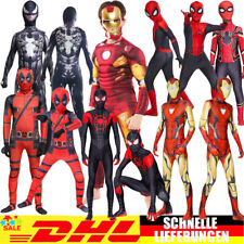 Spiderman Halloween Kinder Marvel Spider~man Overall Cosplay Jumpsuit Spielanzug