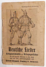 RR DEUTSCHE LIEDER Kriegserlebnisse Kriegsgedichte um 1916 Verl. Wasmuth Hamburg