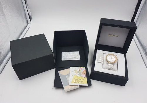 Versace damenuhr aus keramik - aus,