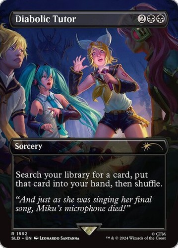 Diabolic tutor borderless - diabolic, *borderless*