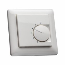 Raumthermostat inkl. Gira Standard 55 Rahmen 021104 für Fußbodenheizung (Öffner)