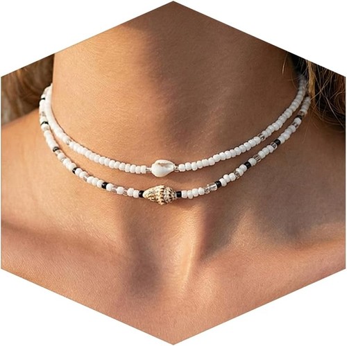 Muschelkette damen choker - muschelkette,