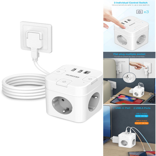 Steckdosenwürfel usb c - 6,