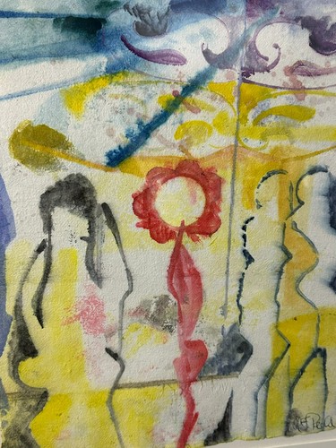 Aquarell auf büttenpapier - auf,