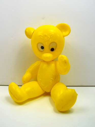 Alter ddr plastik teddy - plastik, mit