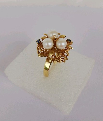 Damen goldring perlen - damen,