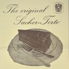 1970s Sachertorte Hotel Sacher