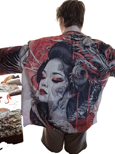 Japanische kimono jacke - kimono-jacke, /