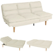 B-Ware Schlafsofa MCW-M79, Couch Sofa, Liegefläche 180x110cm, Stoff creme-beige