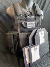 Black Tactical Vest Plate