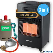 3-in-1 Infrarot Gas-Heiz-Ofen 4,2 kW mit elektrischer Heizung Gasheizer Strahler