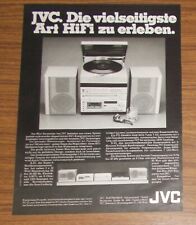 Seltene Werbung vintage JVC Mini HiFi Bausteine A-E5 Verstärker T-E5L Tuner 1981