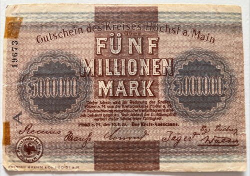 Millionen mark gutschein - mark,