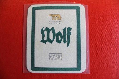 Bierdeckel brauerei wolf - bierdeckel,