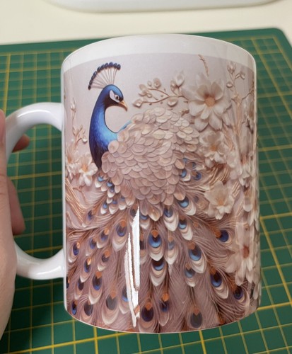 Tasse pfau motiv - tasse,