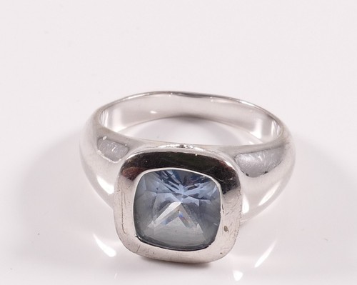 Silberring ring mit hellblauem - ring,
