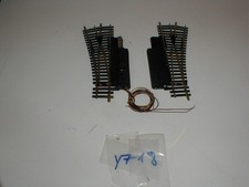 Fleischmann HO,  1 x Weiche Nr.1724 links elektrisch, 1 xHandweiche rechts (Y718